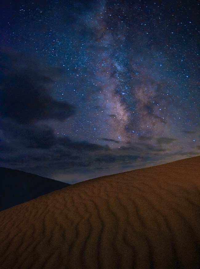 Milky Way over Dune Ripples
