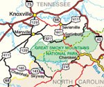 tennessee mountains map