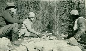 John D. Rockefeller Jr. and his wife Abby at Jenny Lake, 1931