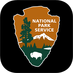 NPS app icon showing the arrowhead logo in a black square
