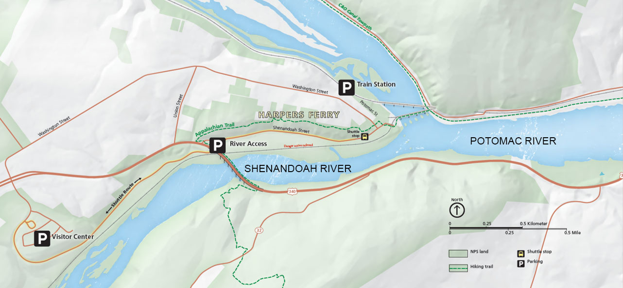 shenandoah river map