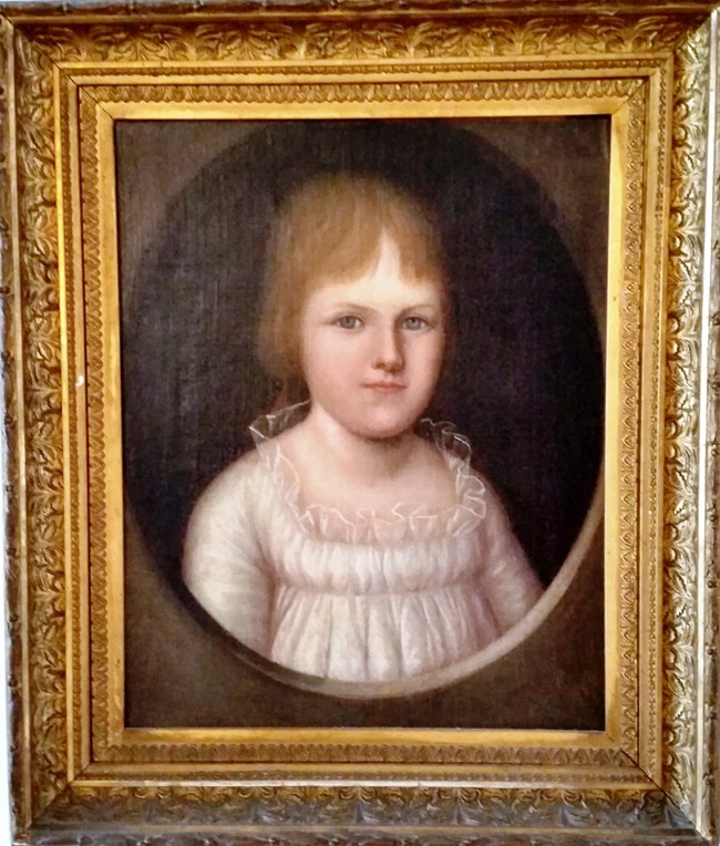 Painting of Prudence Gough Carroll as a young girl