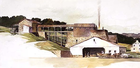 Illustration of the Northampton Ironworks