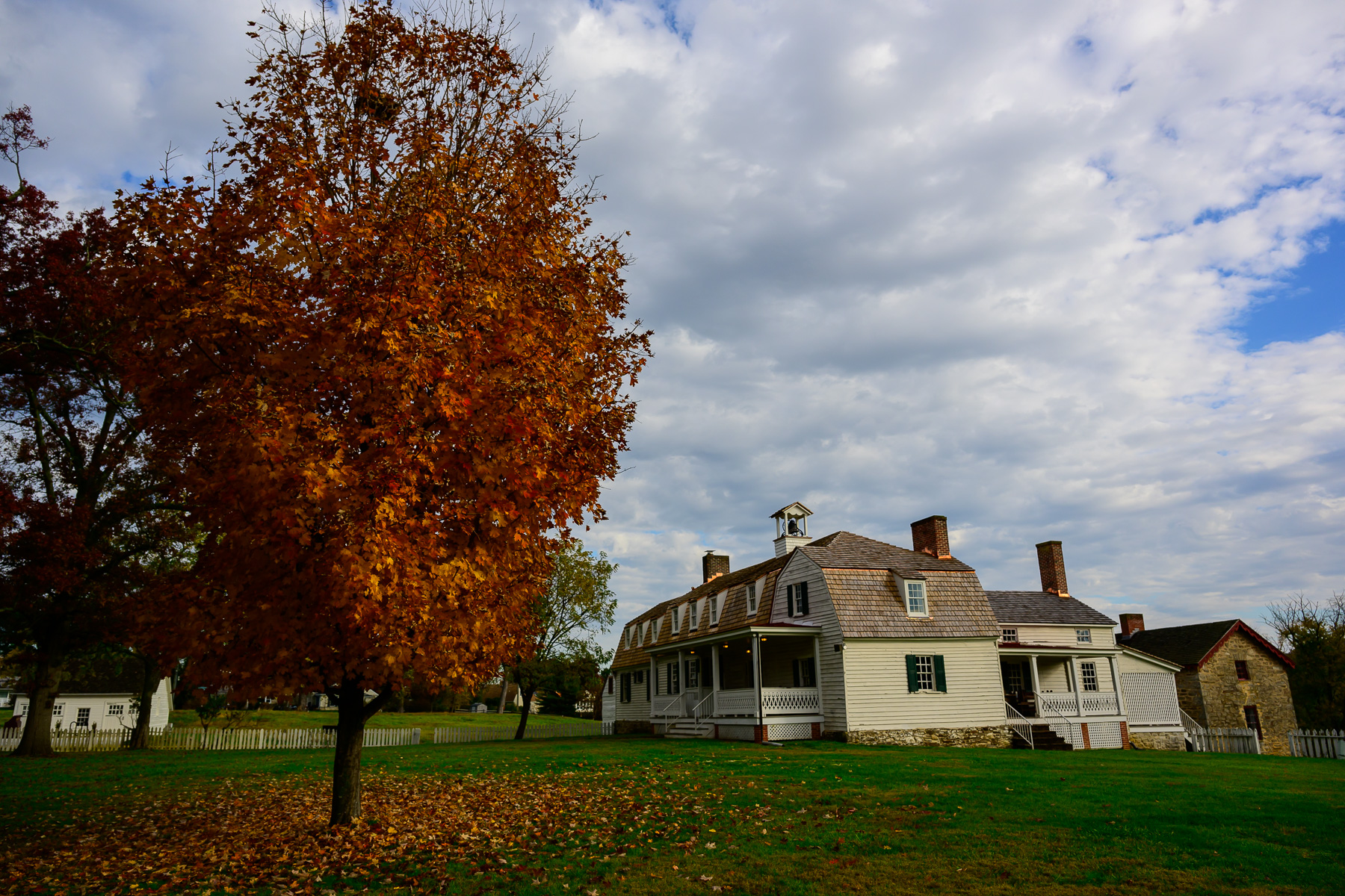 Overseer's house in fall