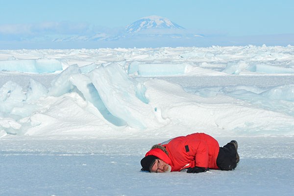 Composer Glenn McClure in Antarctica