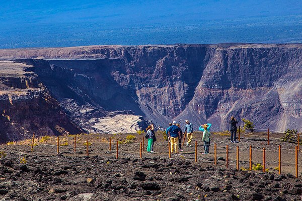 Come find the "road to nowhere," where Crater Rim Drive slid into Halema‘uma‘u Crater in June 2018