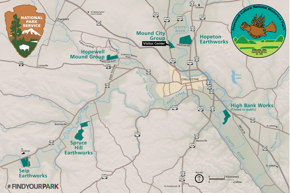 Maps Hopewell Culture National Historical Park U S National Park   HOCU Wayside Map New A 