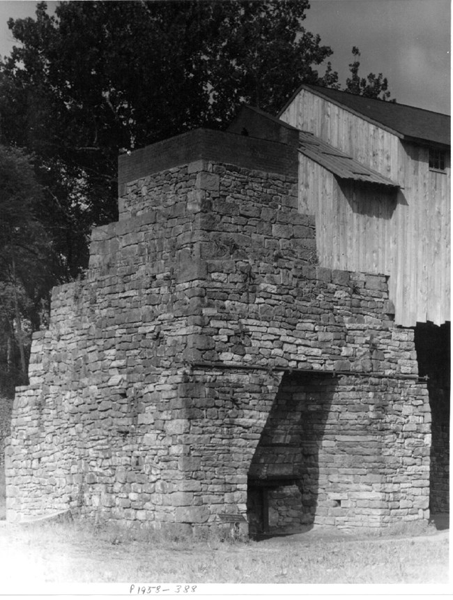Furnace Stack made of fieldstone