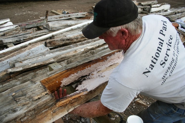 Log repair in progress.