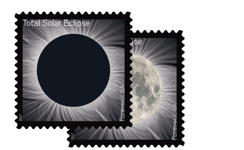 Total Eclipse of the Sun - forever stamp