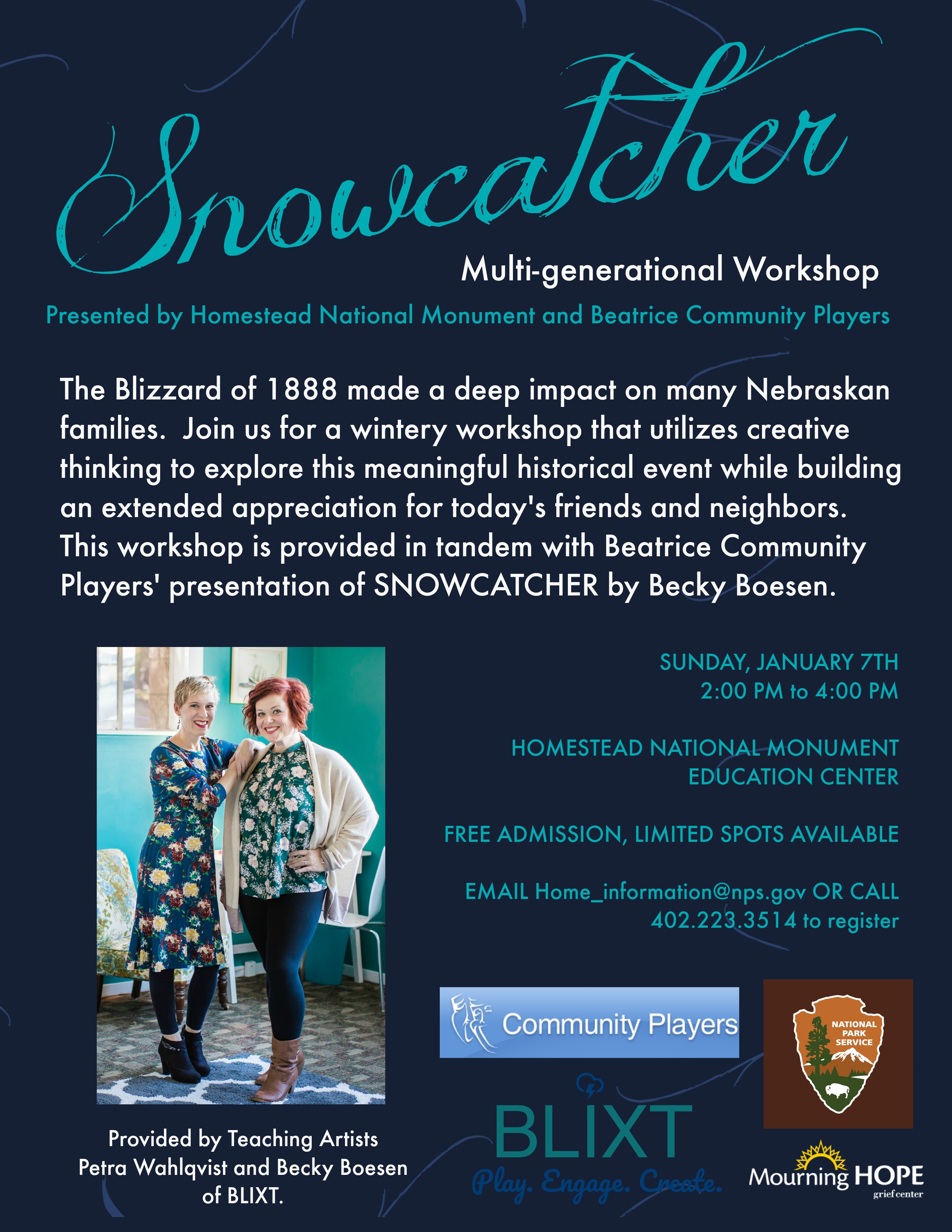 Snowcatcher Workshop Flyer