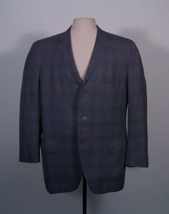 Blue and green plaid suit, HSTR 3661