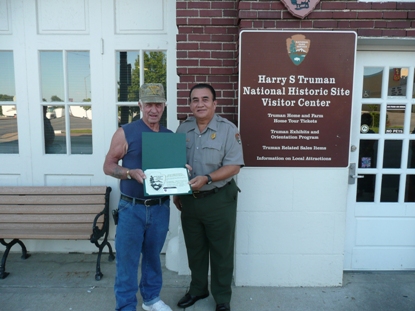 Mr. Jimmy D. Leach with Superintendent Larry Villalva.