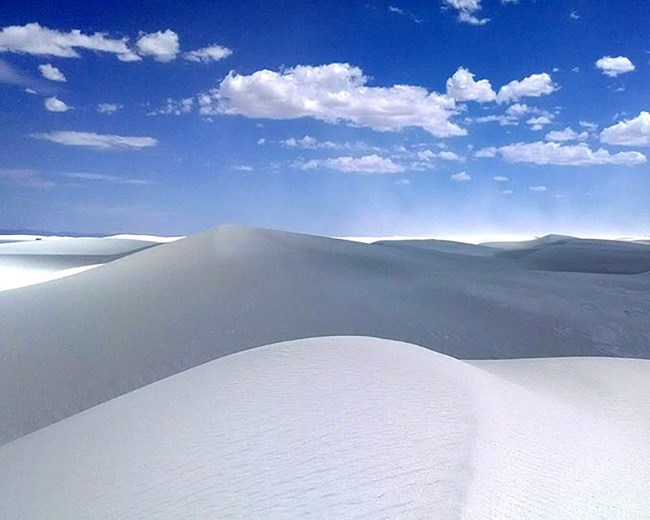 Gypsum sand dunes at White Sands National Monument