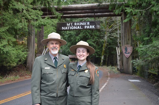 Hannah and her father Roger at Mt. Rainer National Park, OR