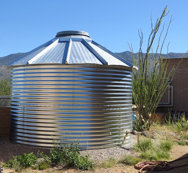 Large steel cistern