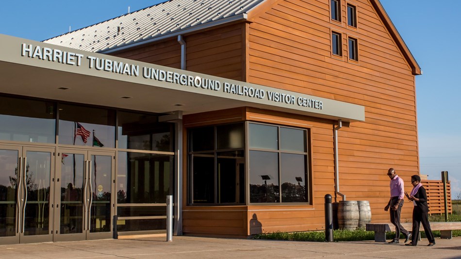 The visitor center at Harriet Tubman Underground Railroad National Historic Site