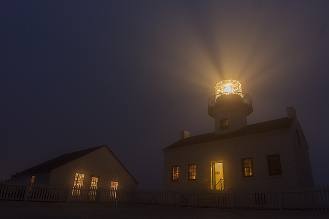 Point Loma Lighthouse at night