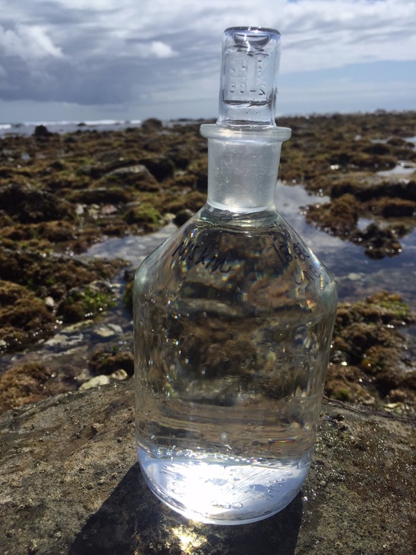 Flask of water used to help monitor Ocean Acidification