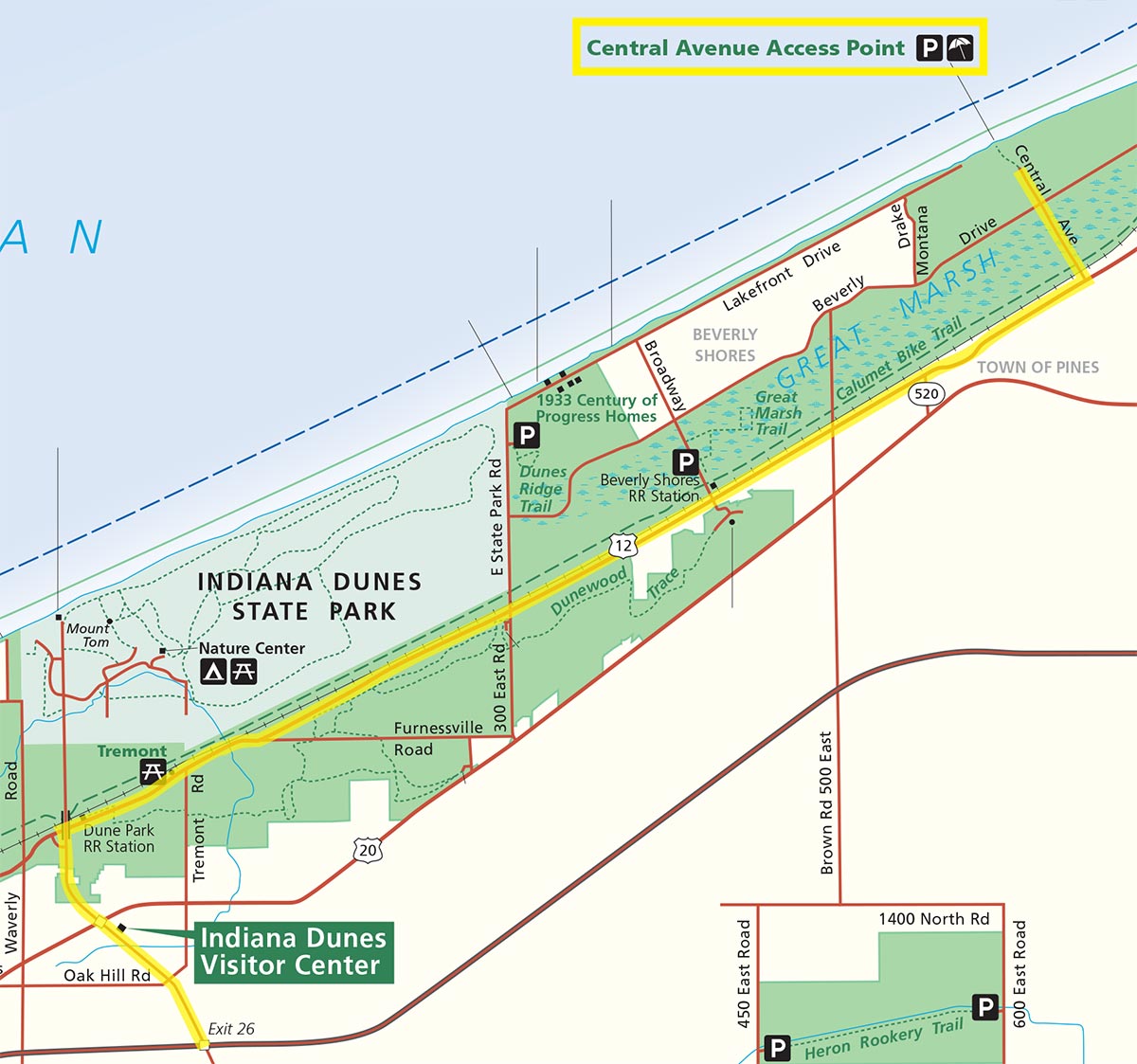 Central Avenue Access Point - Indiana Dunes National Lakeshore (U.S ...