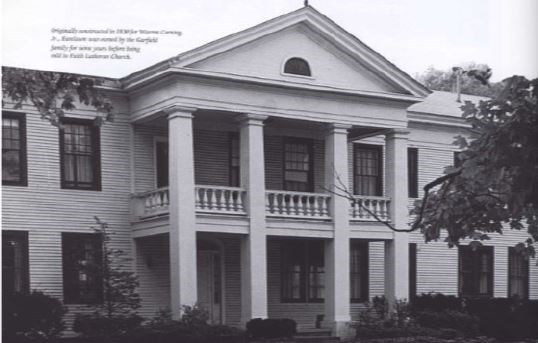 black and white photo of a home