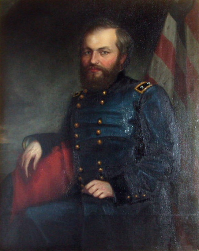 painted portrait of Major General Garfield After the Civil War