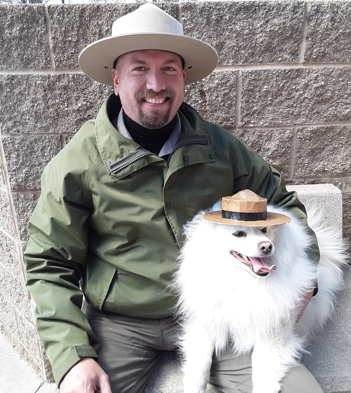 Park Ranger with Bark Ranger dog