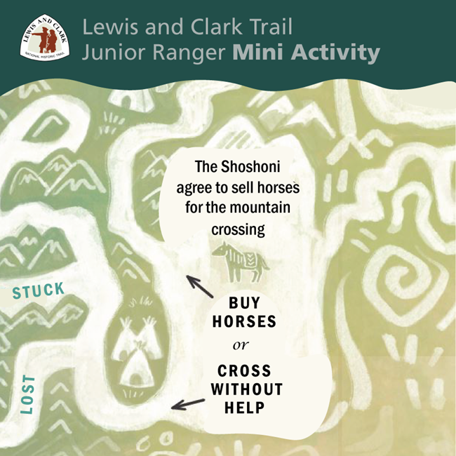 TJR-Social-Media-Mini-Activity-Mazes map showing two routes through mountains