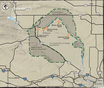 Map Of Hanford Washington Hanford, Washington   Manhattan Project National Historical Park 