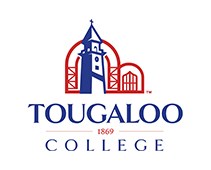 Tougaloo College 1869 written below illustration of tower
