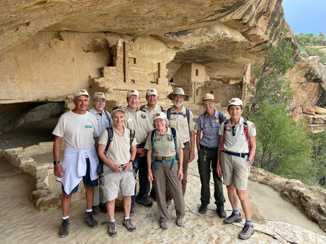 Mesa Verde Volunteers in Balcony House