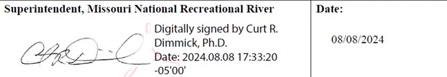 Superintendent Signature signature of the superintendent Curt Dimmick