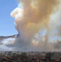 photo of wildfire smoke