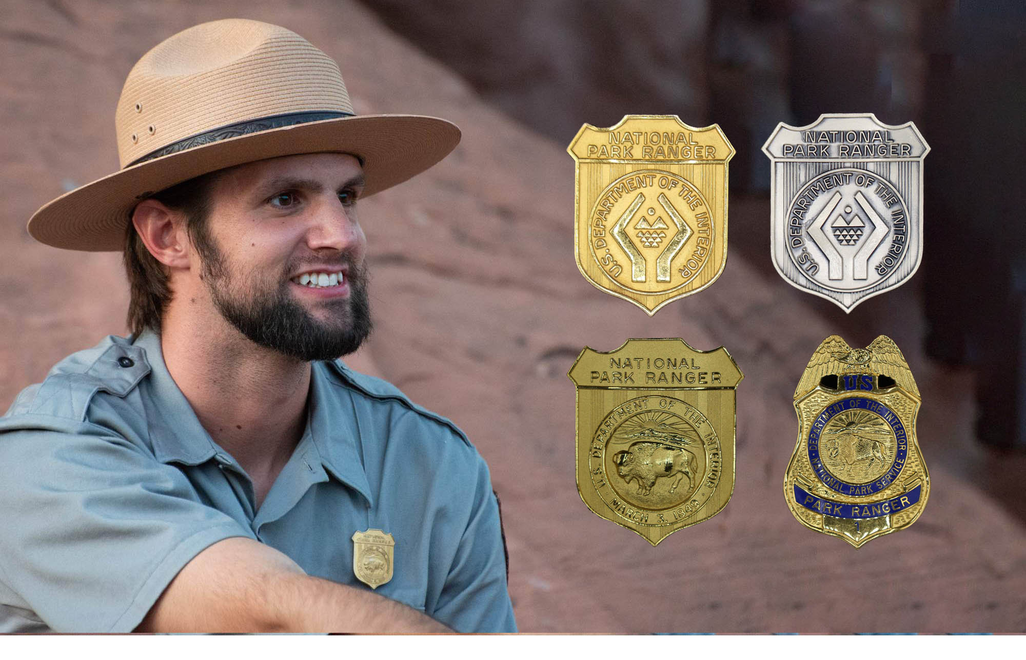 National Park Junior Ranger Badges Display Sash / Enamel Pin &