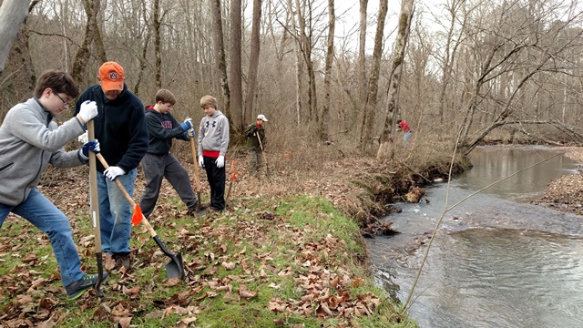 Volunteers Help with Restoration on the Rock Spring Trail