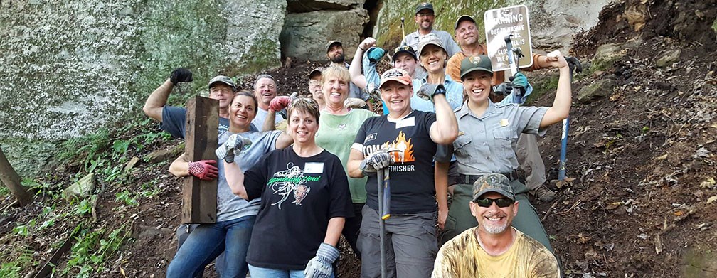 Friends Group doing trail work