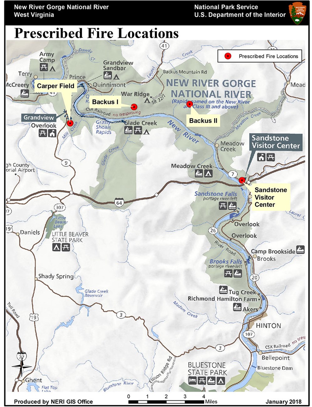 map of prescribed fire locations