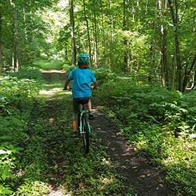 forest preserve bike trails near me