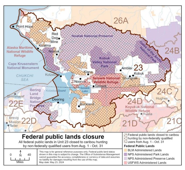 Unit 23 Federal Closure map
