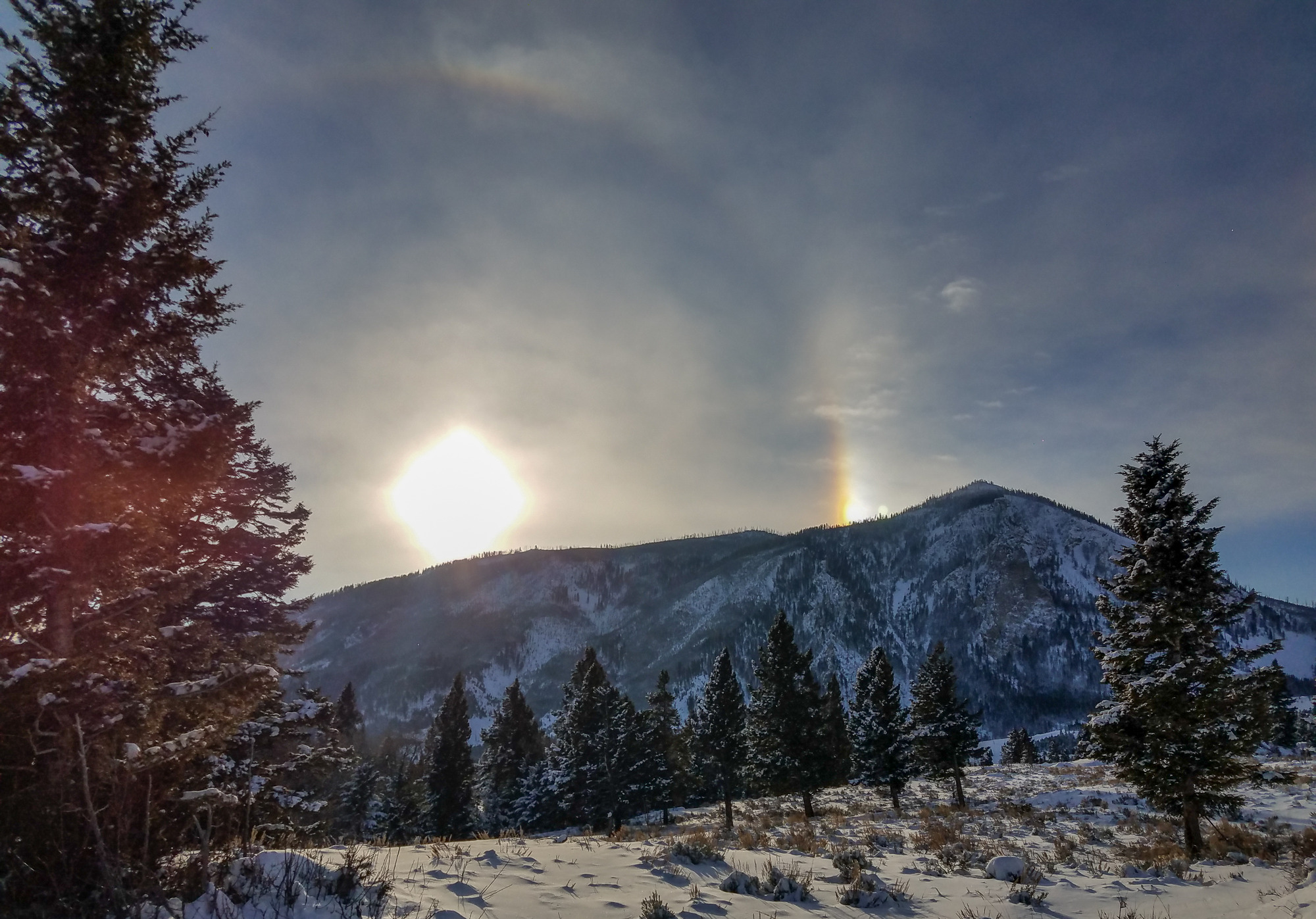 Diamond Dust, Yellowstone National Park, WY Early morning w…