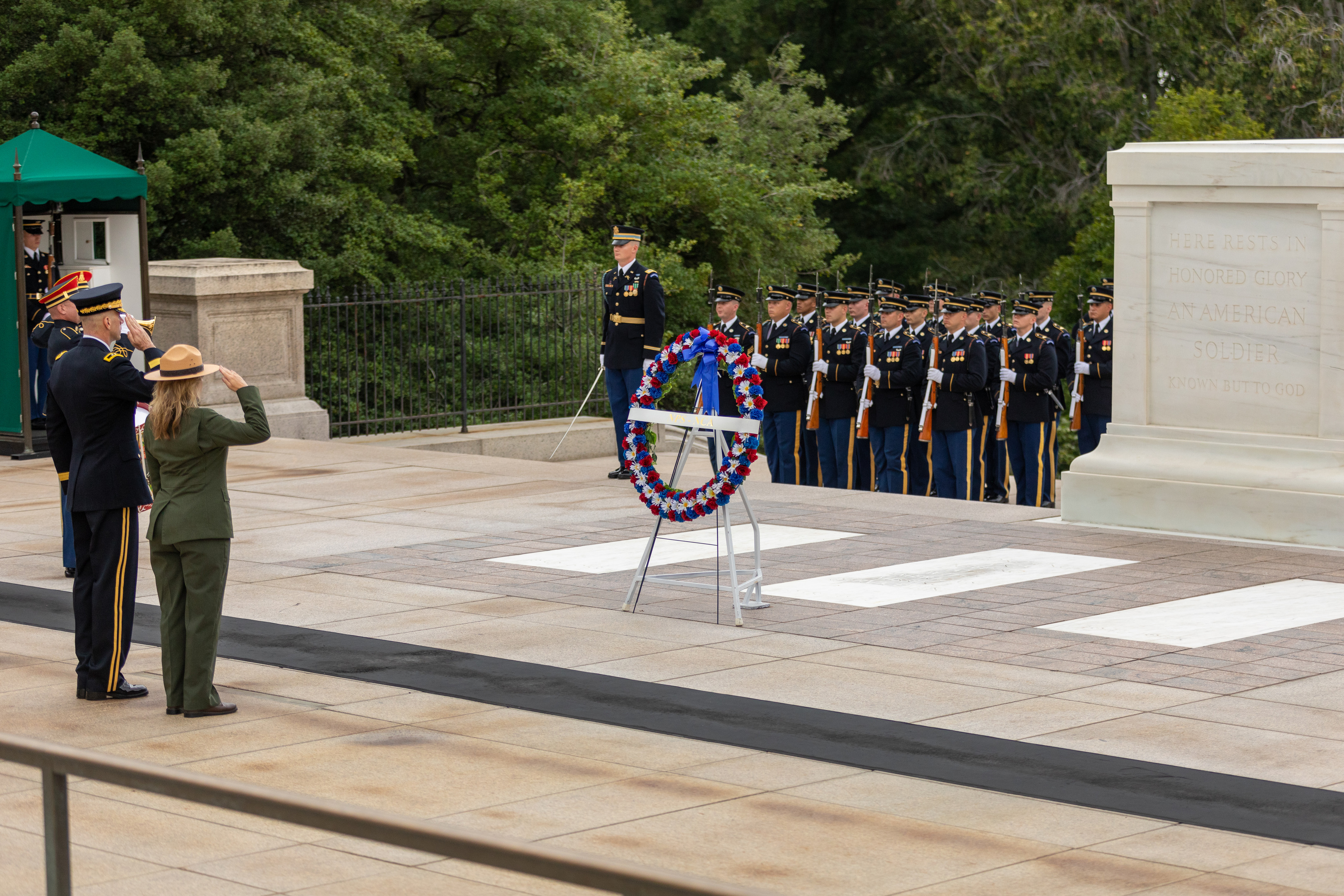 The Presidential wreath stands at the tomb of the 4th - PICRYL - Public  Domain Media Search Engine Public Domain Search