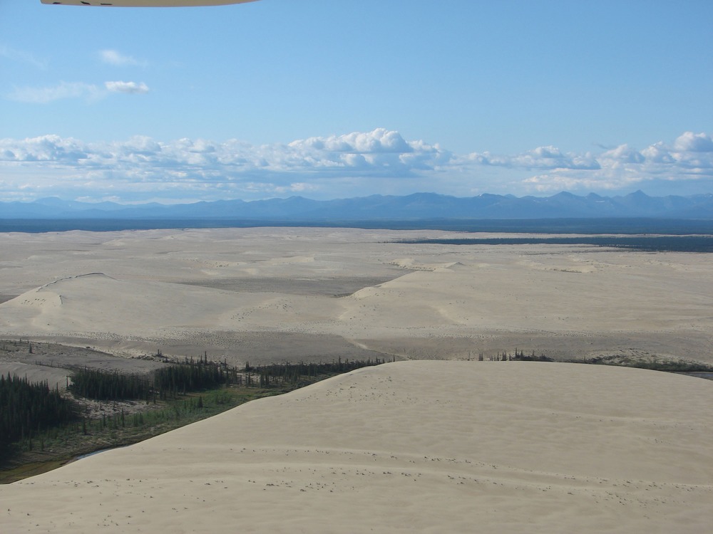 Aerial View of Sand Dunes