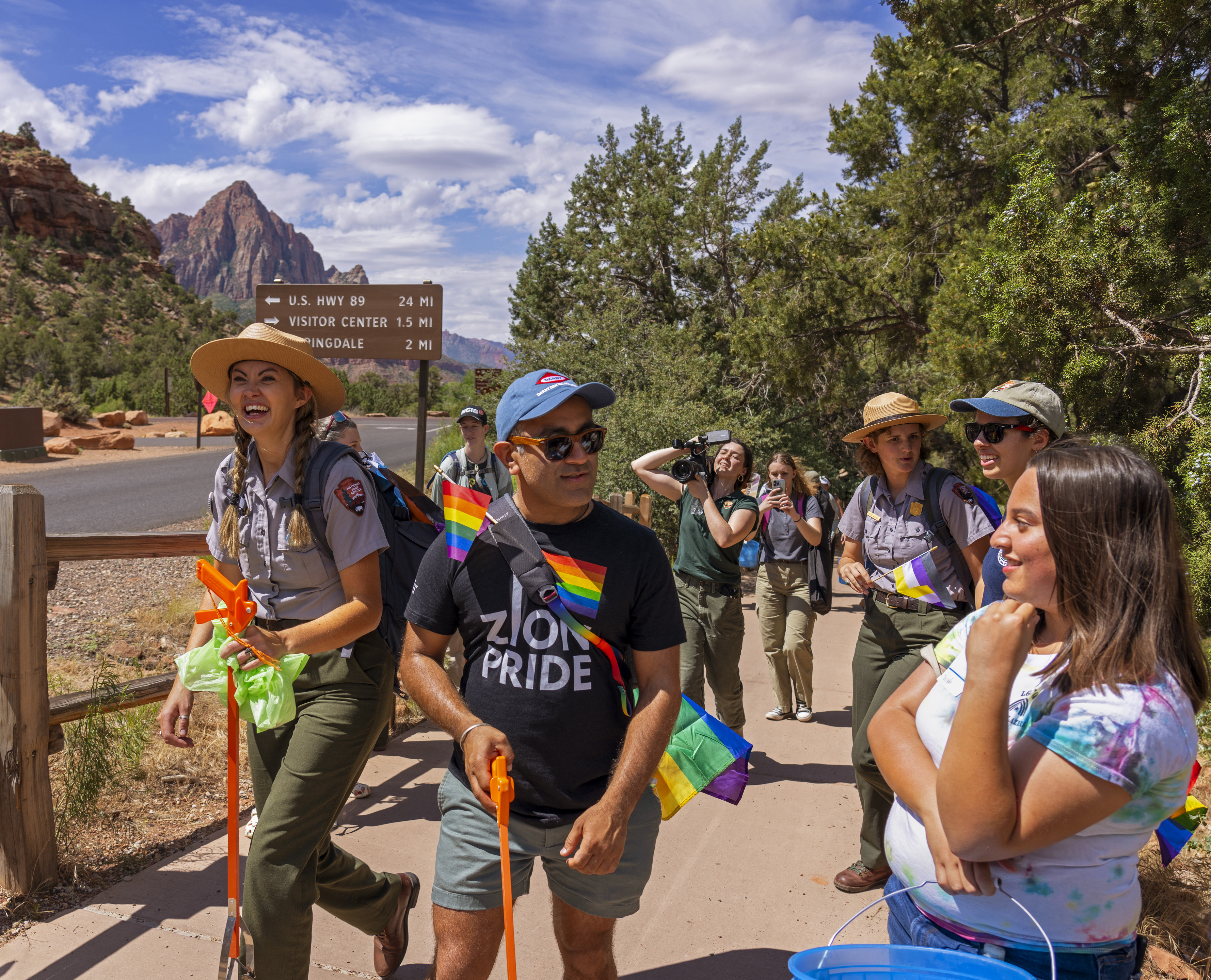 Zion National Park - The beloved iconic flat hat is a symbol of the NPS  rangers commitment to service and dedication that they bring to their jobs.  We wear it with pride
