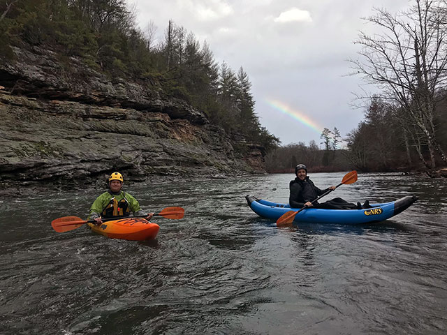 park rangers kayaking