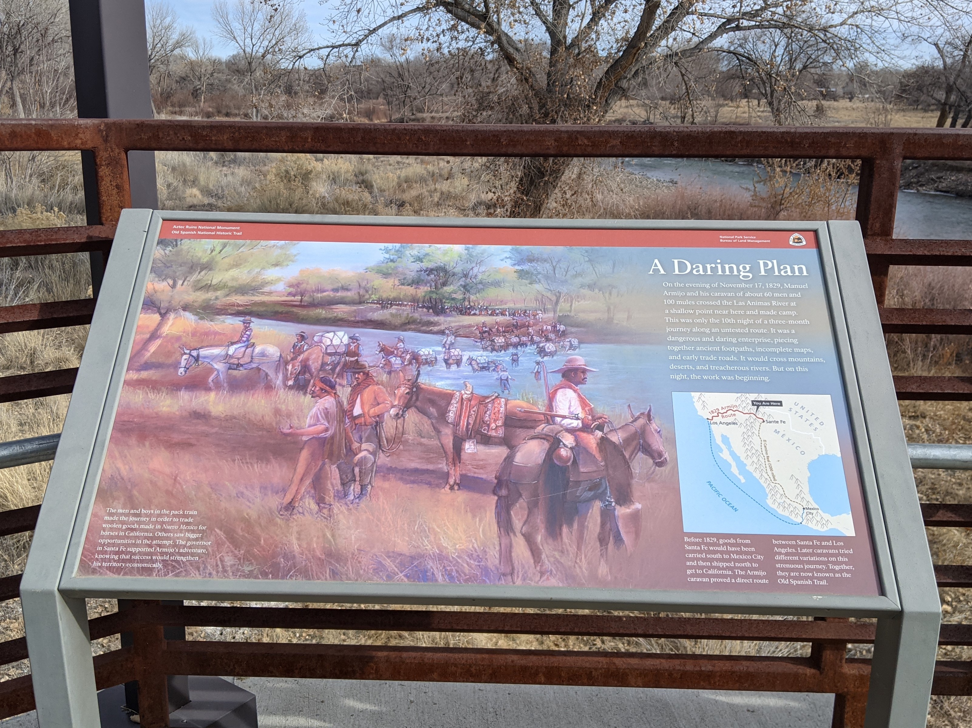 Old Spanish Trail at Aztec Ruins Waysides (U.S. National Park Service)