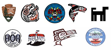 Small logos of the National Park Service and the eight tribes listed in this element