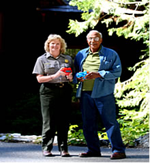 Superintendent Vicki Snitzler and Chuck Harrison