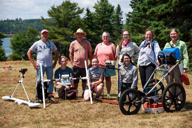 Crew from SACR during 2017 Geophys Survey