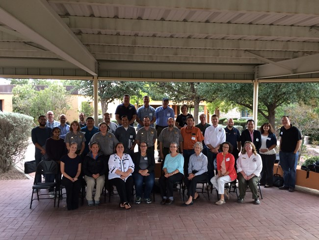 2016 SWBRPP Partnership Meeting Participants, group posed outside