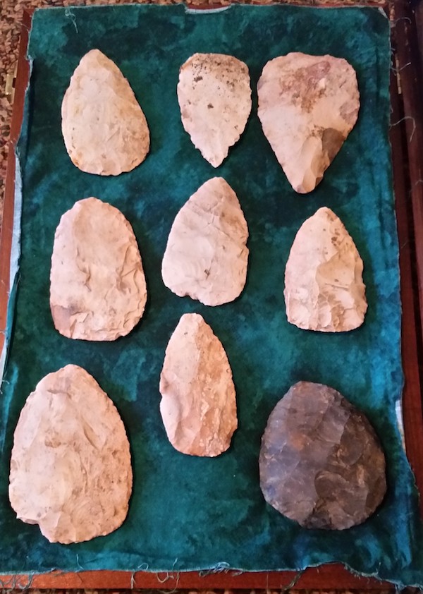 Cultural artifacts including prehistoric chert blades that had been illegally removed from public lands were recovered by Special Agents of the National Park Service.